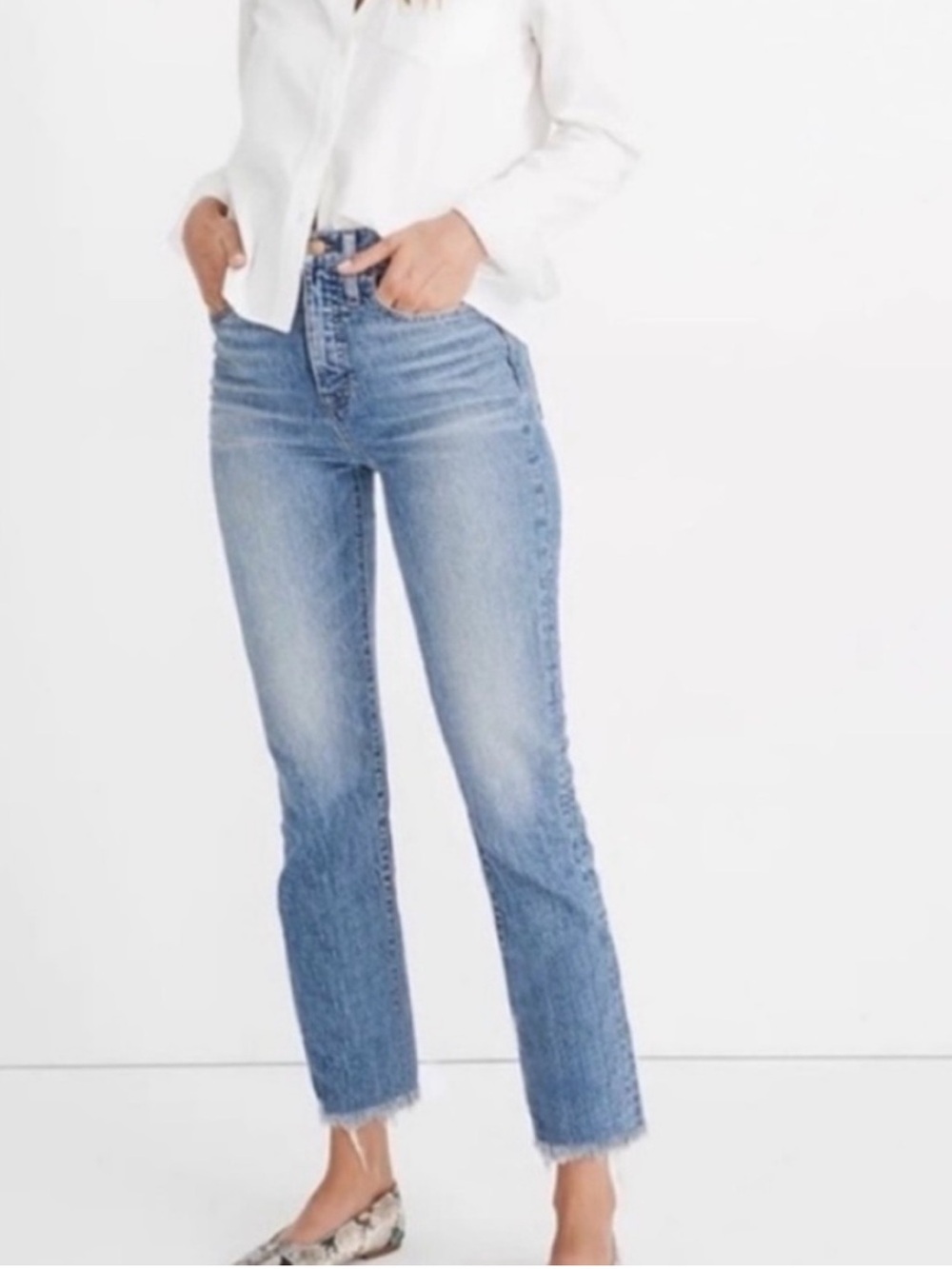 Madewell The Perfect Vintage Jean Light Wash Straight Leg Size 27